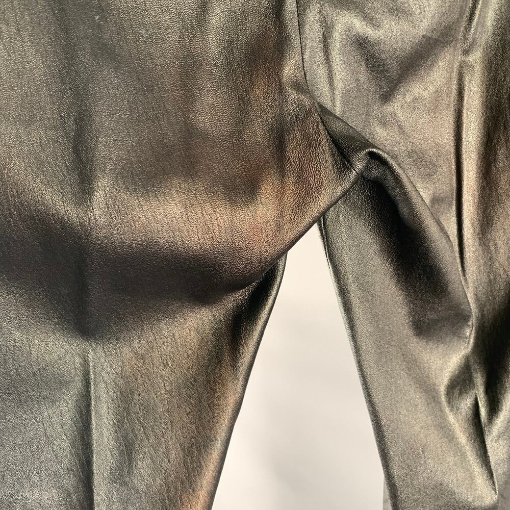 BALENCIAGA Size 8 Black Leather Lambskin Slim Fit Casual Pants - Picture 5 of 9
